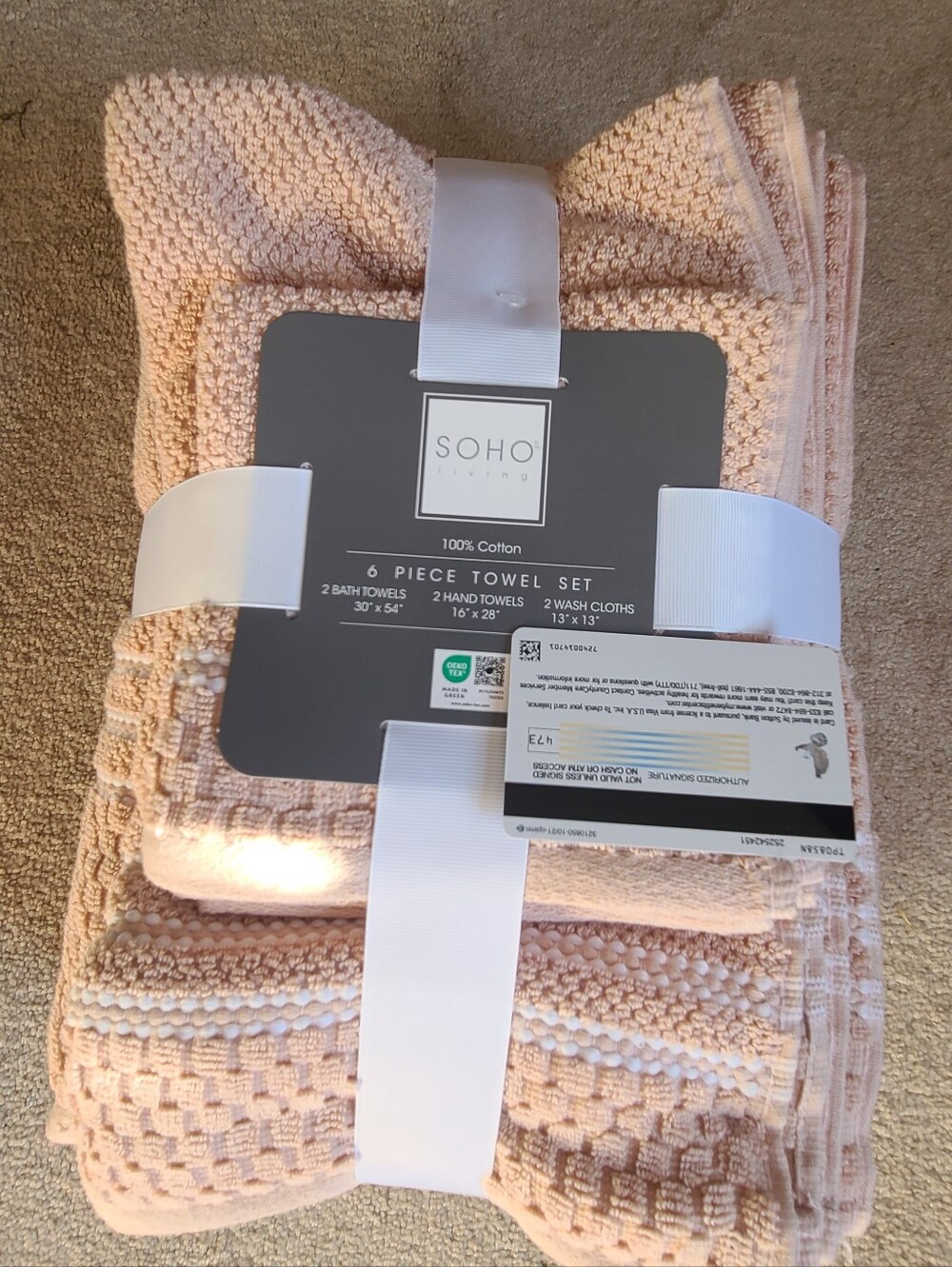 (Ew)Soho 6 Piece Cotton Towel Set